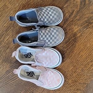 Checker vans 8 toddler slip on
